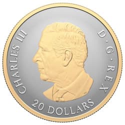 Stříbrná mince 1 Oz Celebrate love 2025 Zlaceno