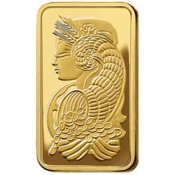 Zlatý slitek 50 g PAMP