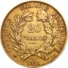 Zlatá mince 20 Frank Francie Ceres různé roky (1848-1852)