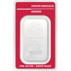 Stříbrný slitek 1 Oz Argor Heraeus