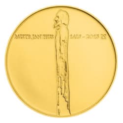Zlatá mince 1 Oz Jan Hus 2015 Standard