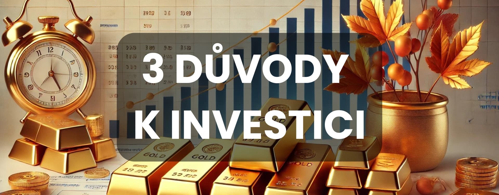 3 důvody, proč v září investovat do zlata