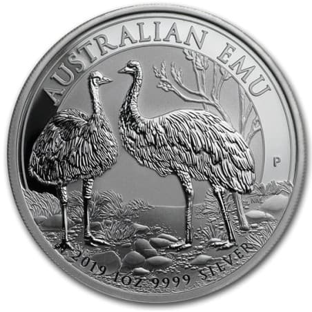 Stříbrná mince 1 Oz Australian Emu 2019
