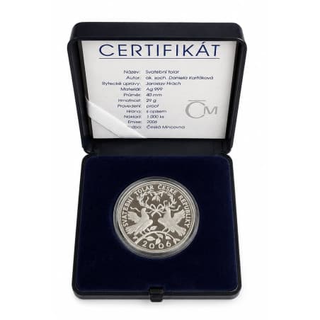 Stříbrná mince 29 g Svatební Tolar 2006 Proof