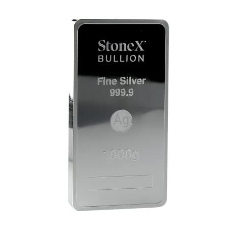 Stříbrná mince ve tvaru slitku 1 Kg StoneX