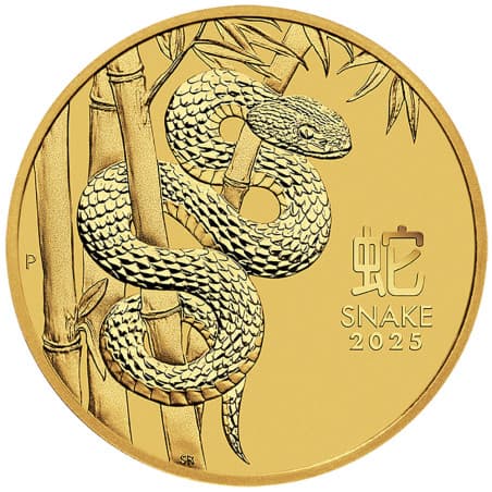 Zlatá mince 1/4 Oz Lunar Series III Year of the Snake 2025
