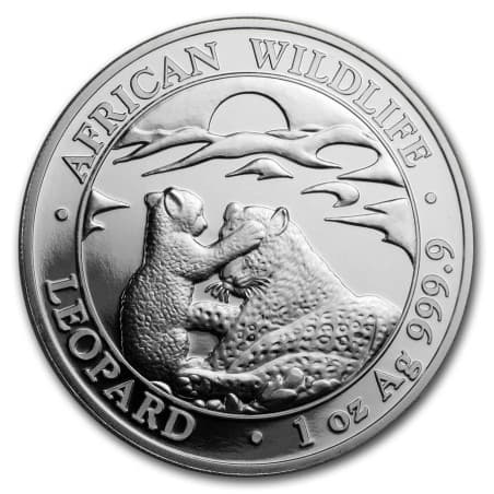 Stříbrná mince 1 Oz African Wildlife Leopard 2019